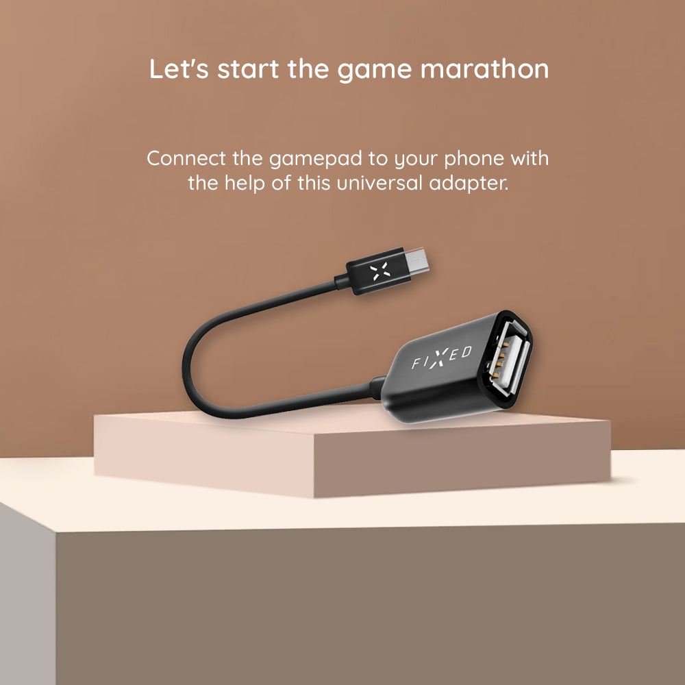 Adaptador OTG USB-C - USB-A Fixed, Negro