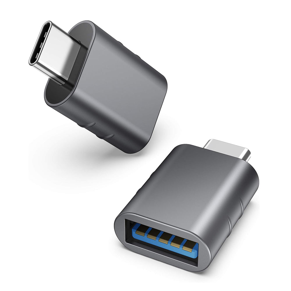 Adaptador OTG USB-C - USB-A Techsuit A10 SlateVolt, Gris