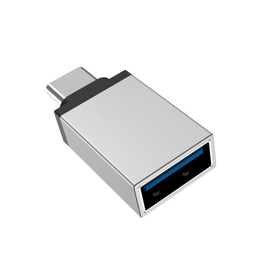 Adaptador OTG USB-A - USB-C Borofone BV3, Plateado