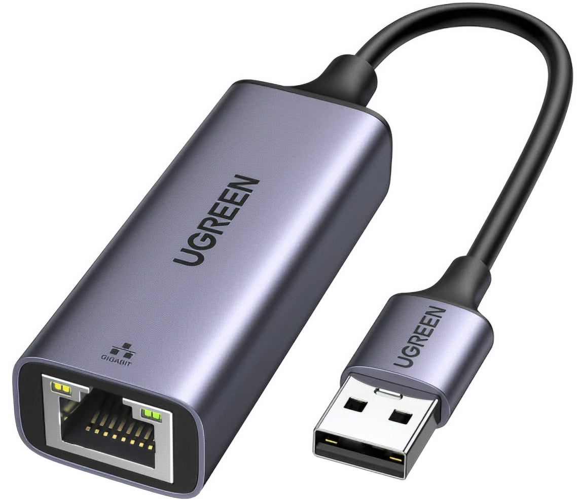 Tarjeta de Red UGREEN CM209, RJ45, USB, Gris
