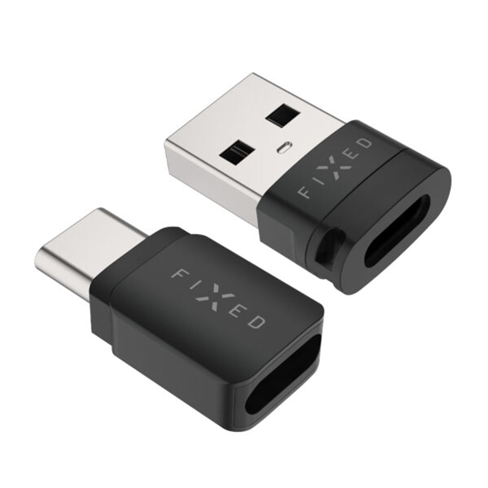 Adaptador USB Bloqueo de Datos Fixed, USB-A / USB-C, 2en1, Negro