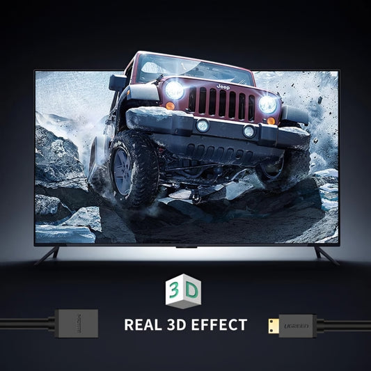 Adaptador de Video UGREEN 20137, miniHDMI - HDMI, 4K, Negro