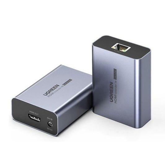 Adaptador de Video UGREEN CM455 (20519EU), HDMI - RJ45, 1080P, Gris