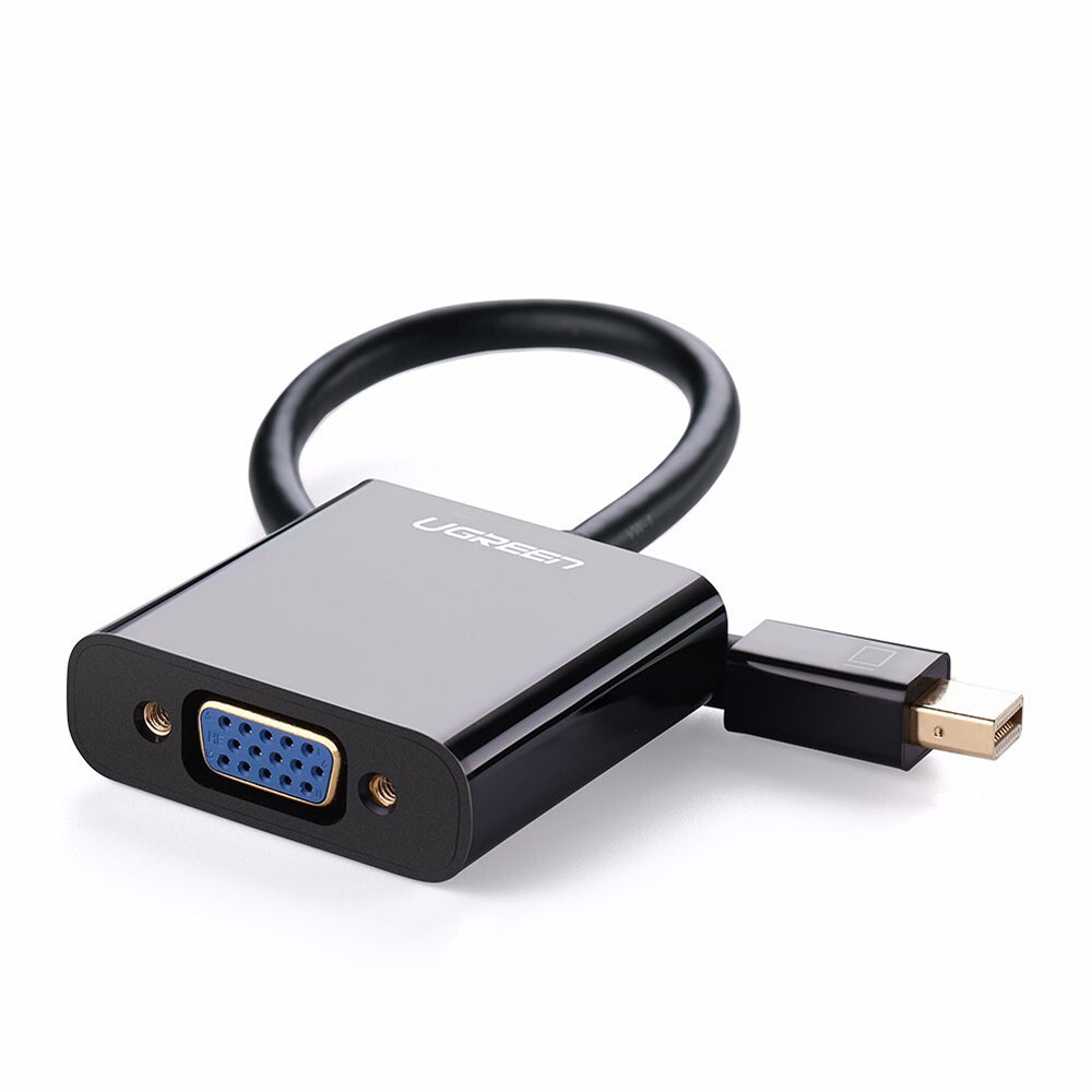 Adaptador de Video UGREEN, MiniDisplayPort - VGA, 1080P, Negro