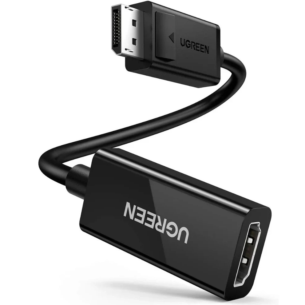 Adaptador de vídeo UGREEN MM137, DisplayPort - HDMI, 4K, Negro