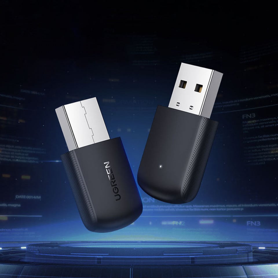 Adaptador Wireless UGREEN CM448, Dual Band, Negro