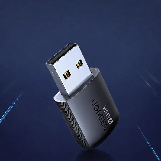 Adaptador inalámbrico UGREEN CM762 (35264), Dual Band, Wi-Fi 6, 600Mbps, Negro