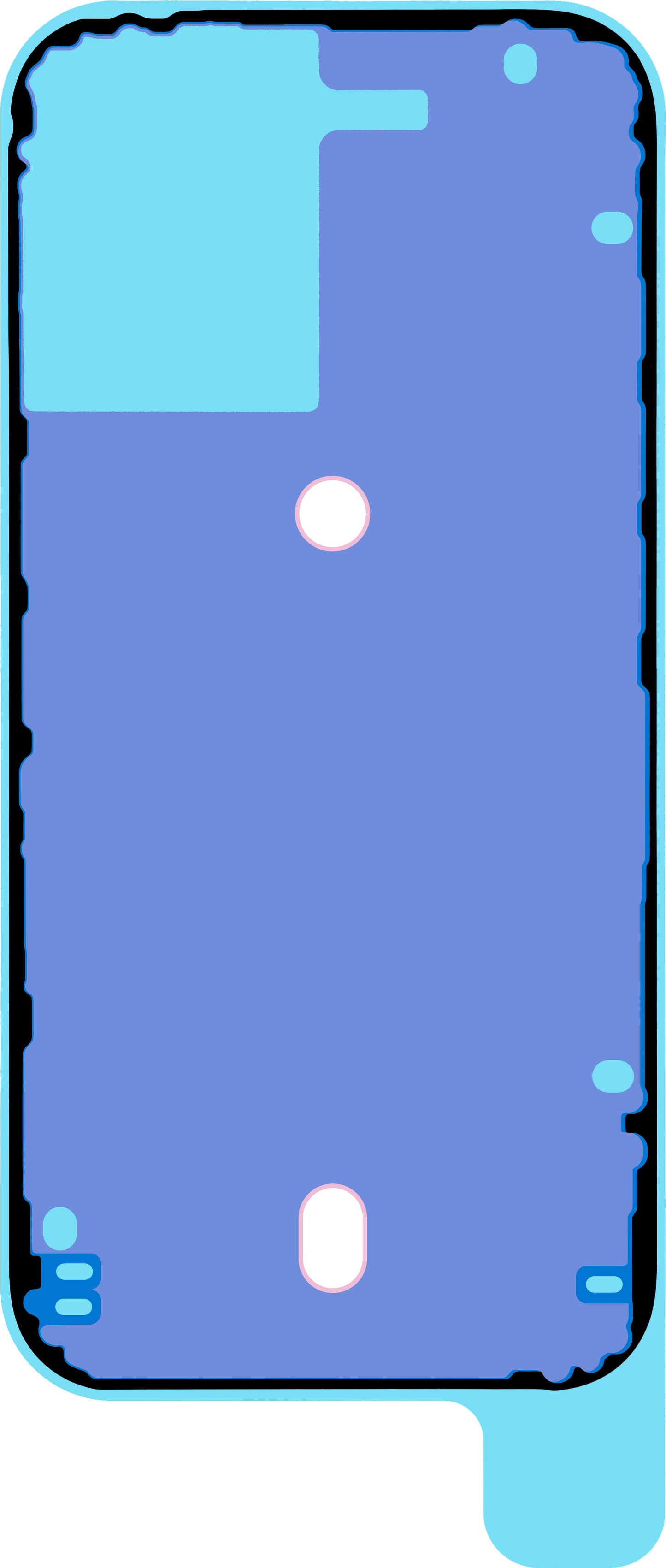 Adhesivo Tapa Batería Apple iPhone 17, Service Pack 923-12868