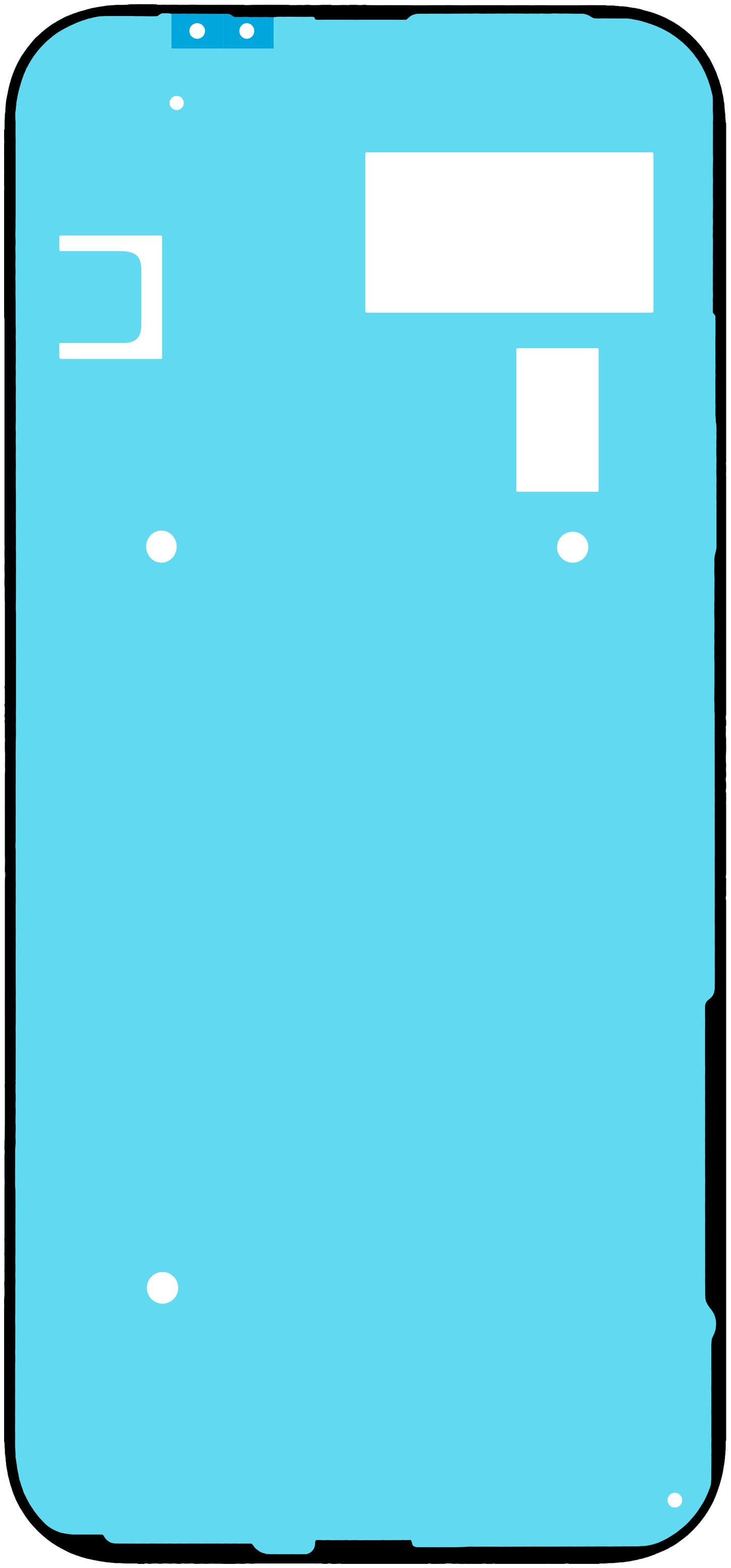 Adhesivo Tapa Batería Google Pixel 9a, Service Pack G806-12186-01