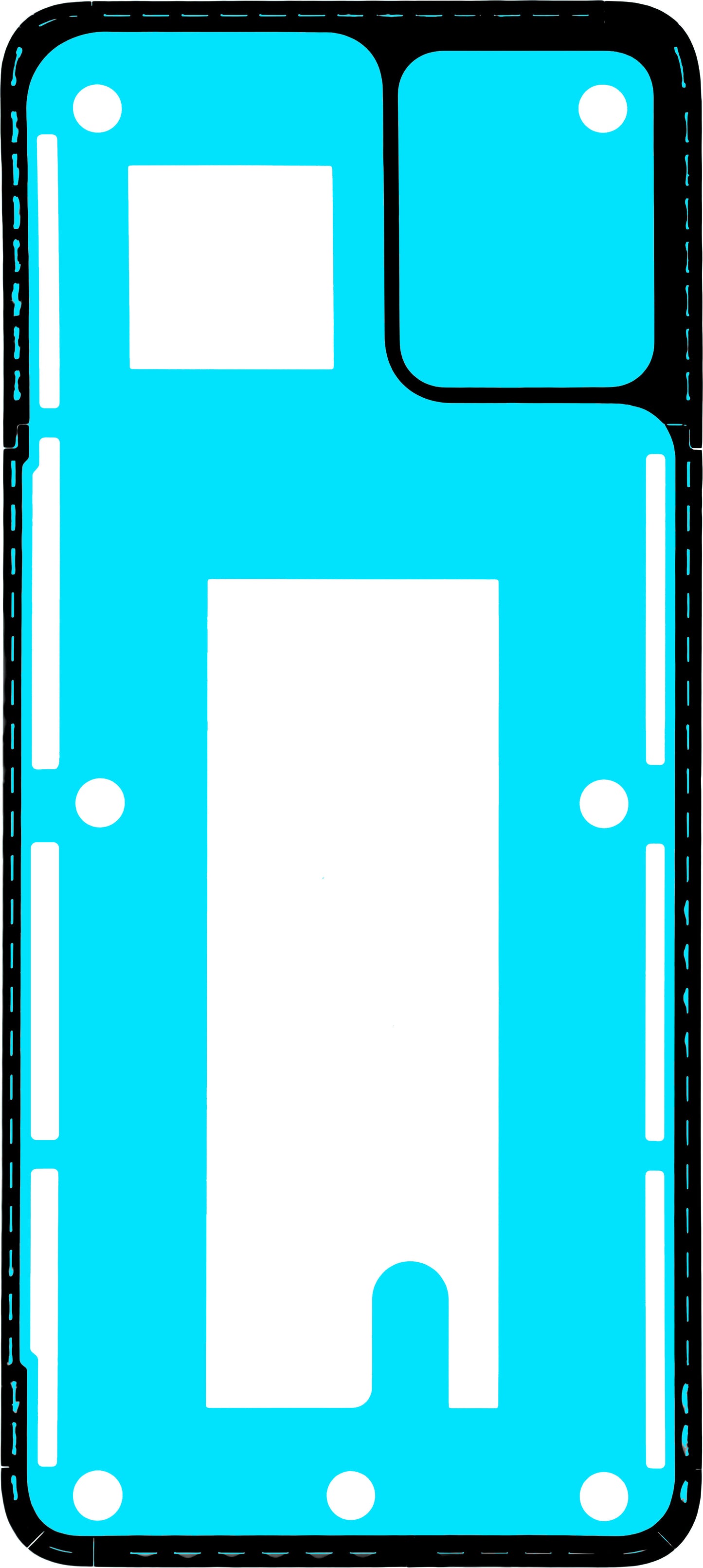 Adhesivo Tapa Batería Motorola Moto E13, Service Pack 5D78C23203