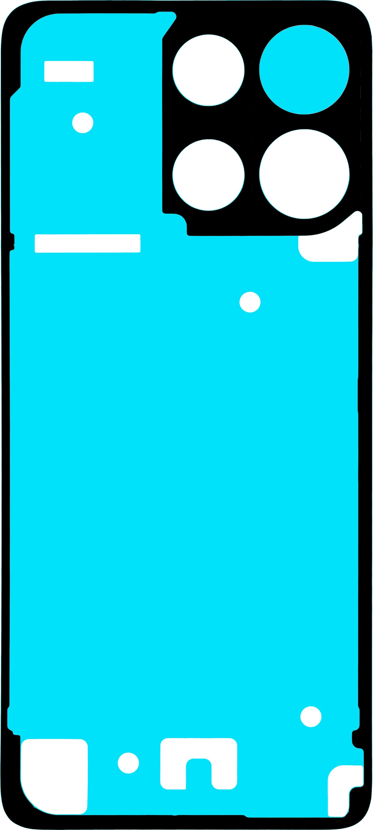 Adhesivo Tapa Batería Motorola Moto G15 / G15 Power, Service Pack 5948C29252