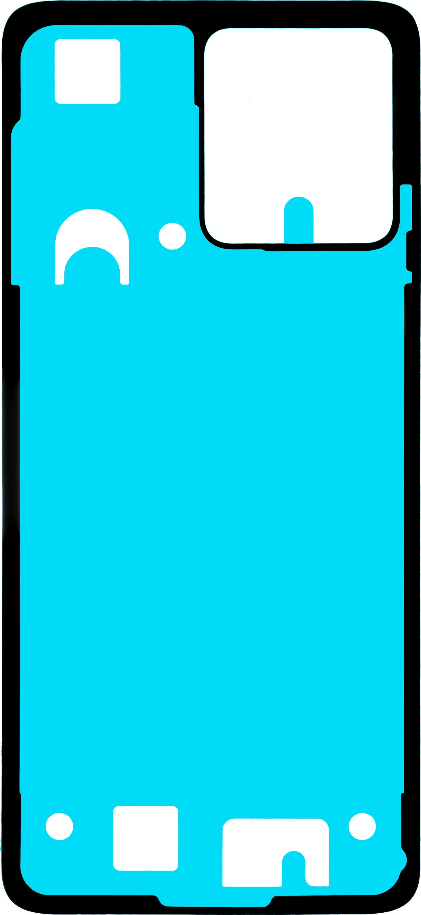 Adhesivo Tapa Batería Motorola Moto G84, Service Pack 5D78C24244