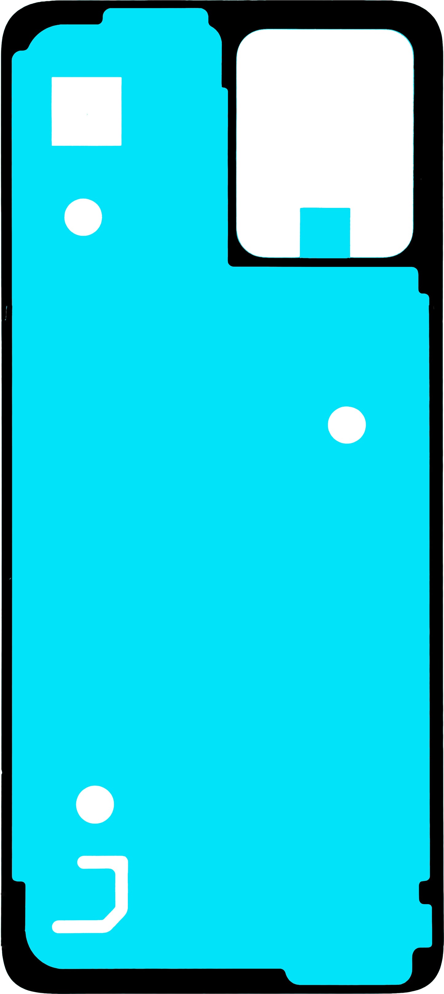 Adhesivo Tapa Batería Motorola Moto G64 / G54 Power Edition / G54, 2D, Service Pack 5D78C23265