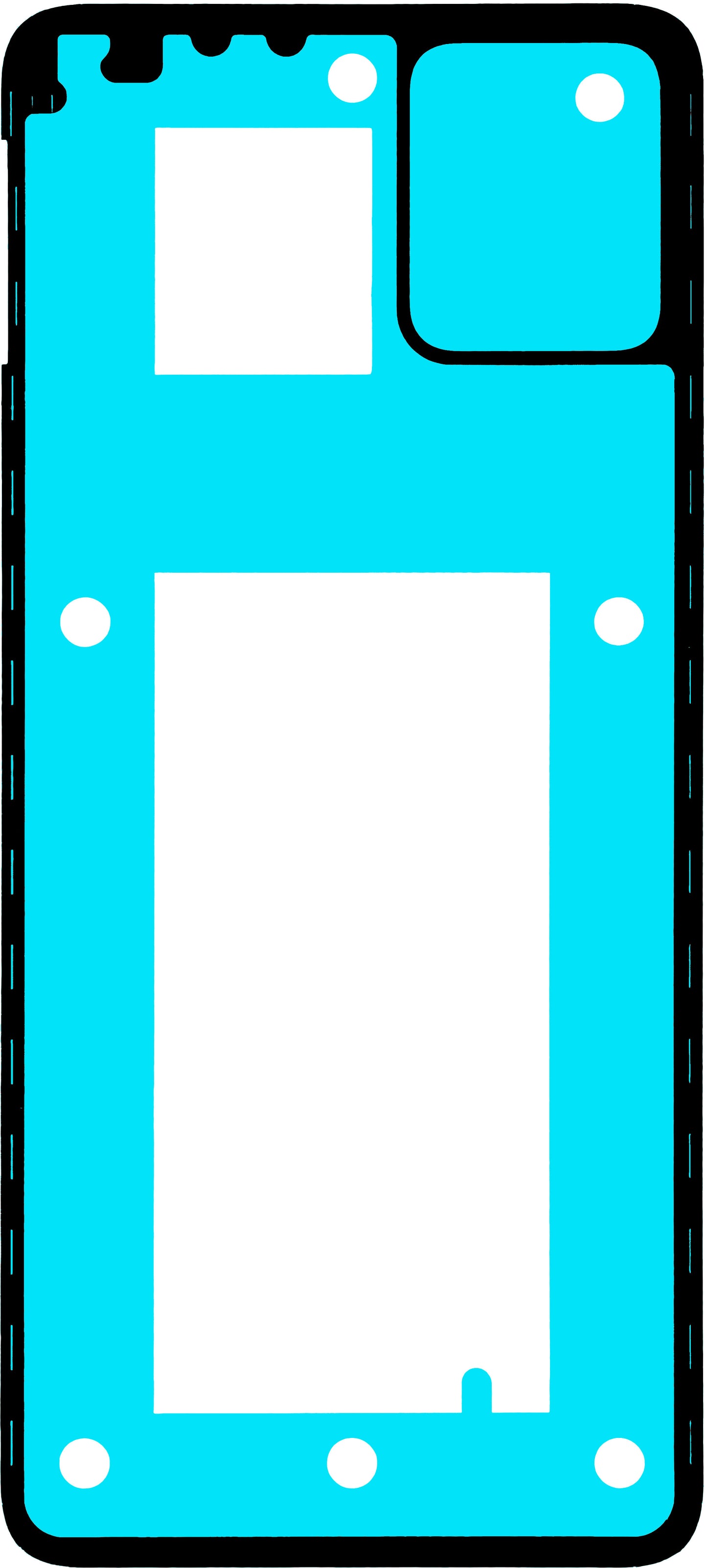 Adhesivo Tapa Batería Motorola Moto G32, Service Pack 5D78C21144