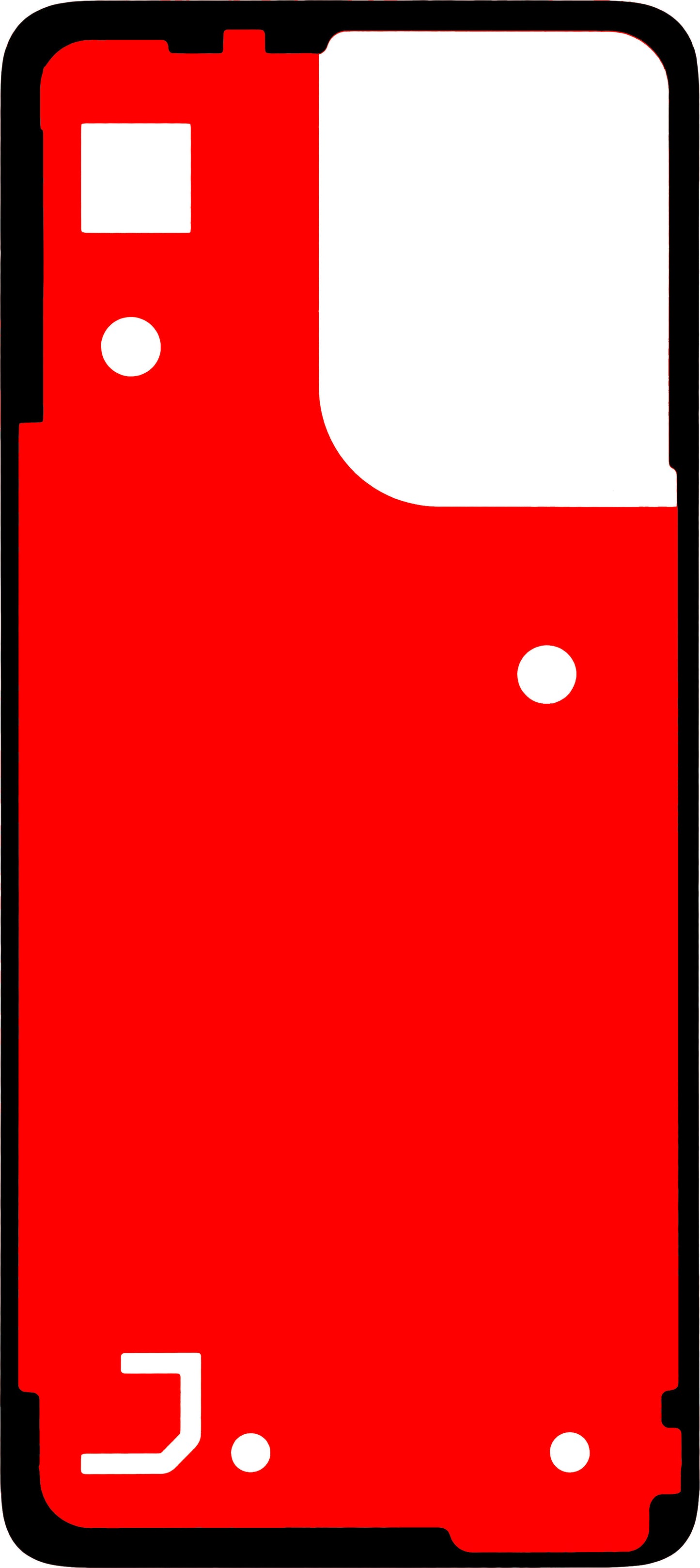 Adhesivo Tapa Batería Motorola Moto G55, Material PU, Service Pack 5D78C28716