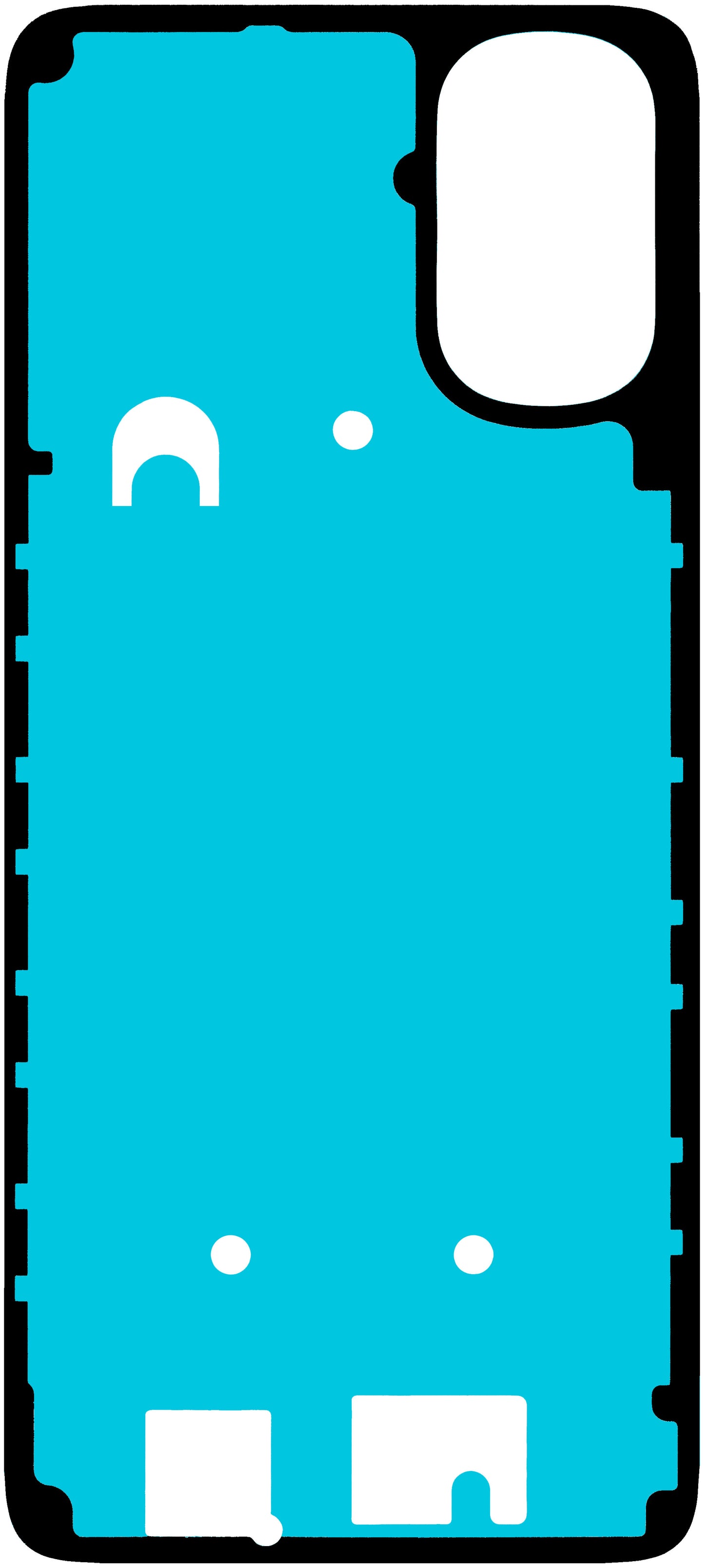 Adhesivo Tapa Batería Motorola Moto E32s / G22, Service Pack 5D78C20746