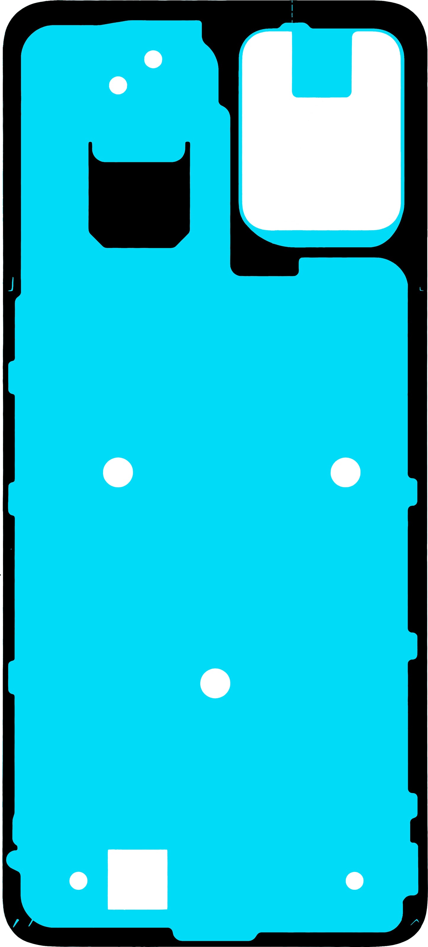 Adhesivo Tapa Batería Motorola Moto G23, Service Pack 5D78C22491