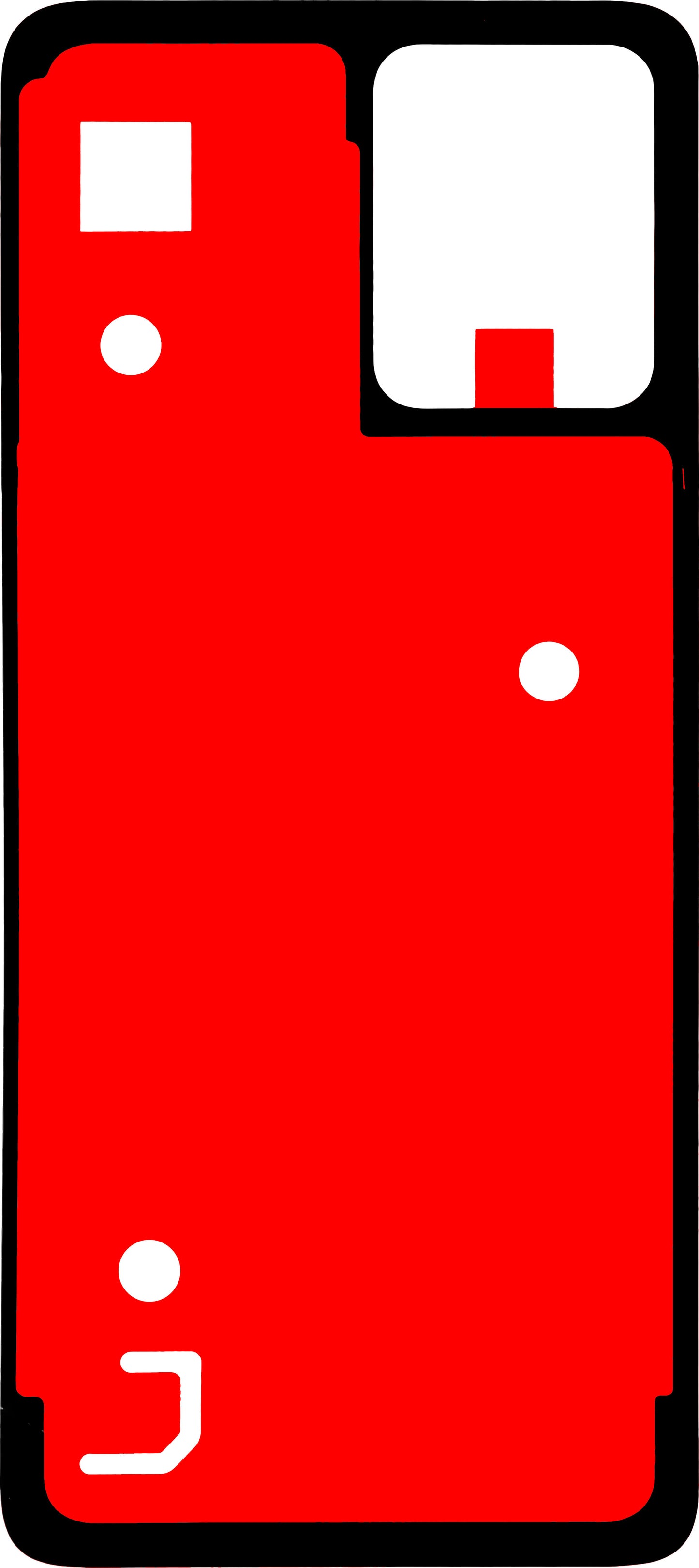 Adhesivo Tapa Batería Motorola Moto G64 / G54 Power Edition / G54, 3D, Service Pack 5D78C23266