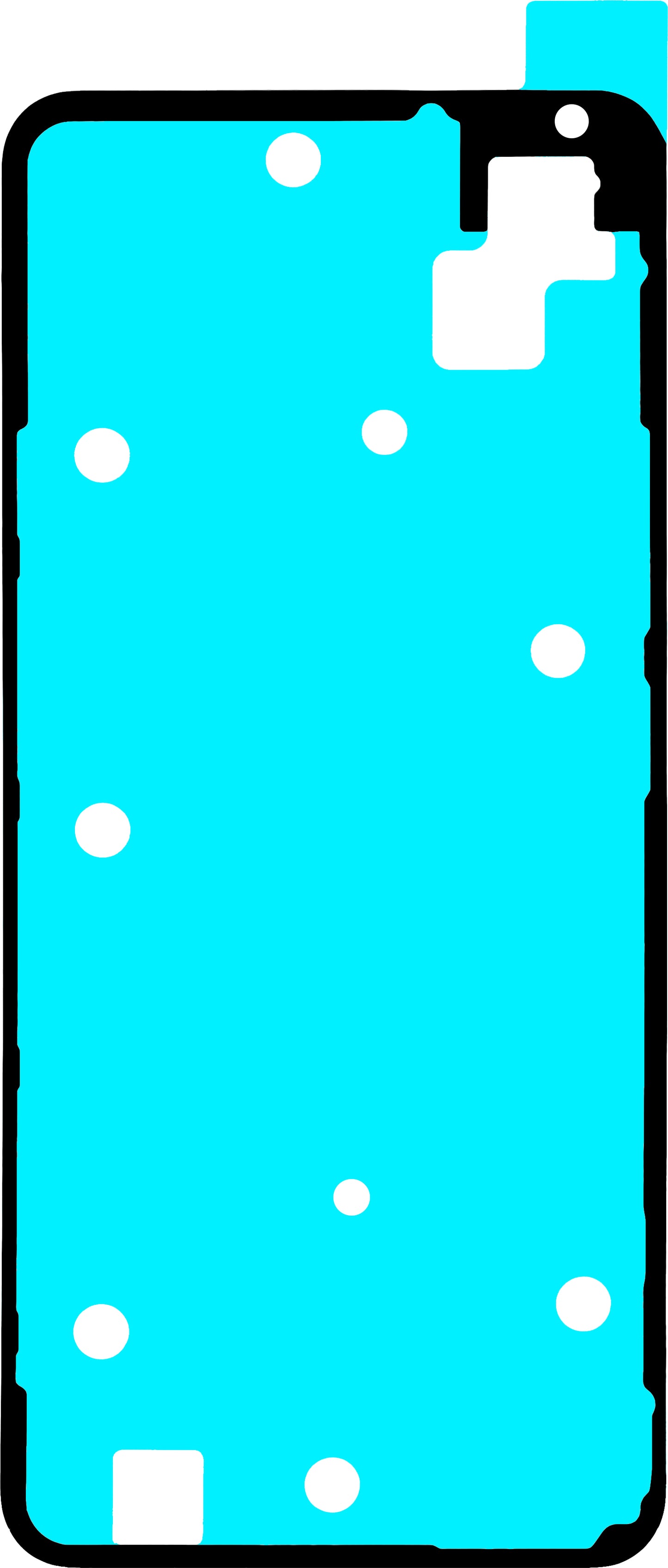 Adhesivo Tapa Batería Realme Note 70T, Service Pack 612717000818