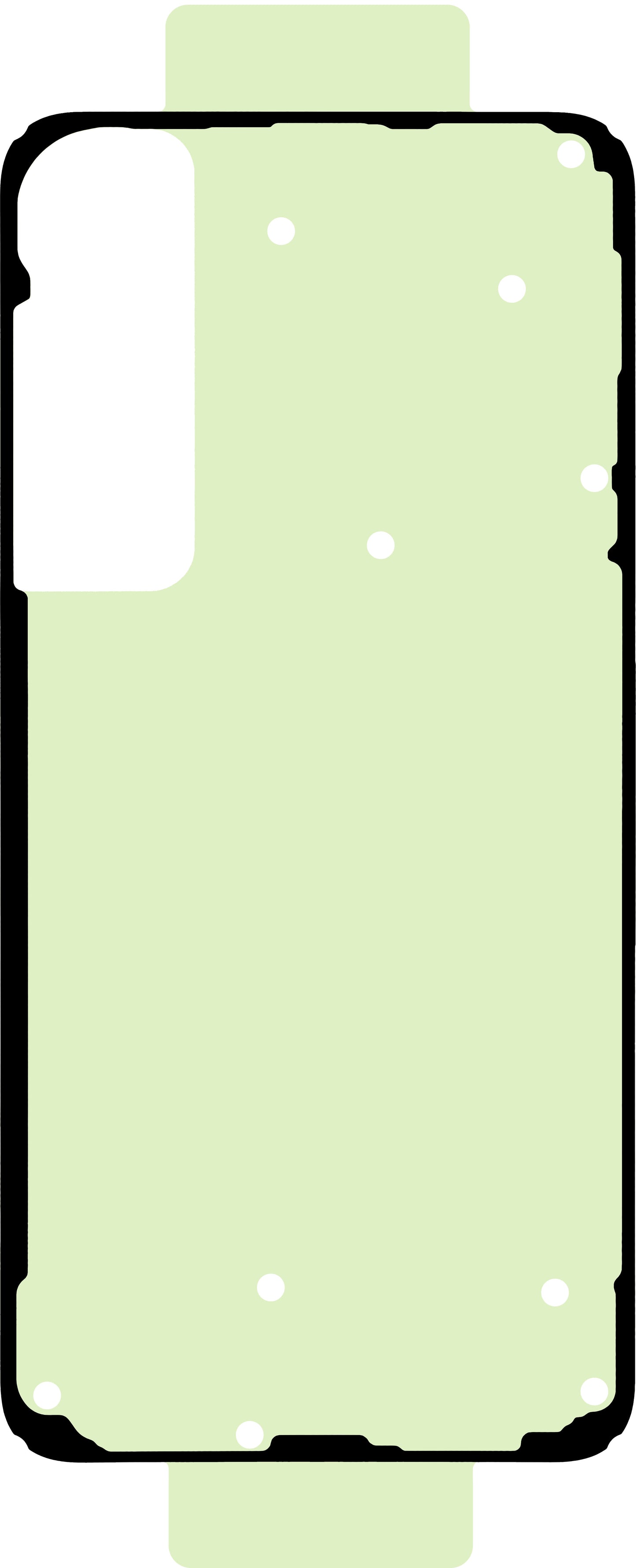 Adhesivo Tapa Batería Samsung Galaxy S25+ S936, Service Pack GH81-26939A