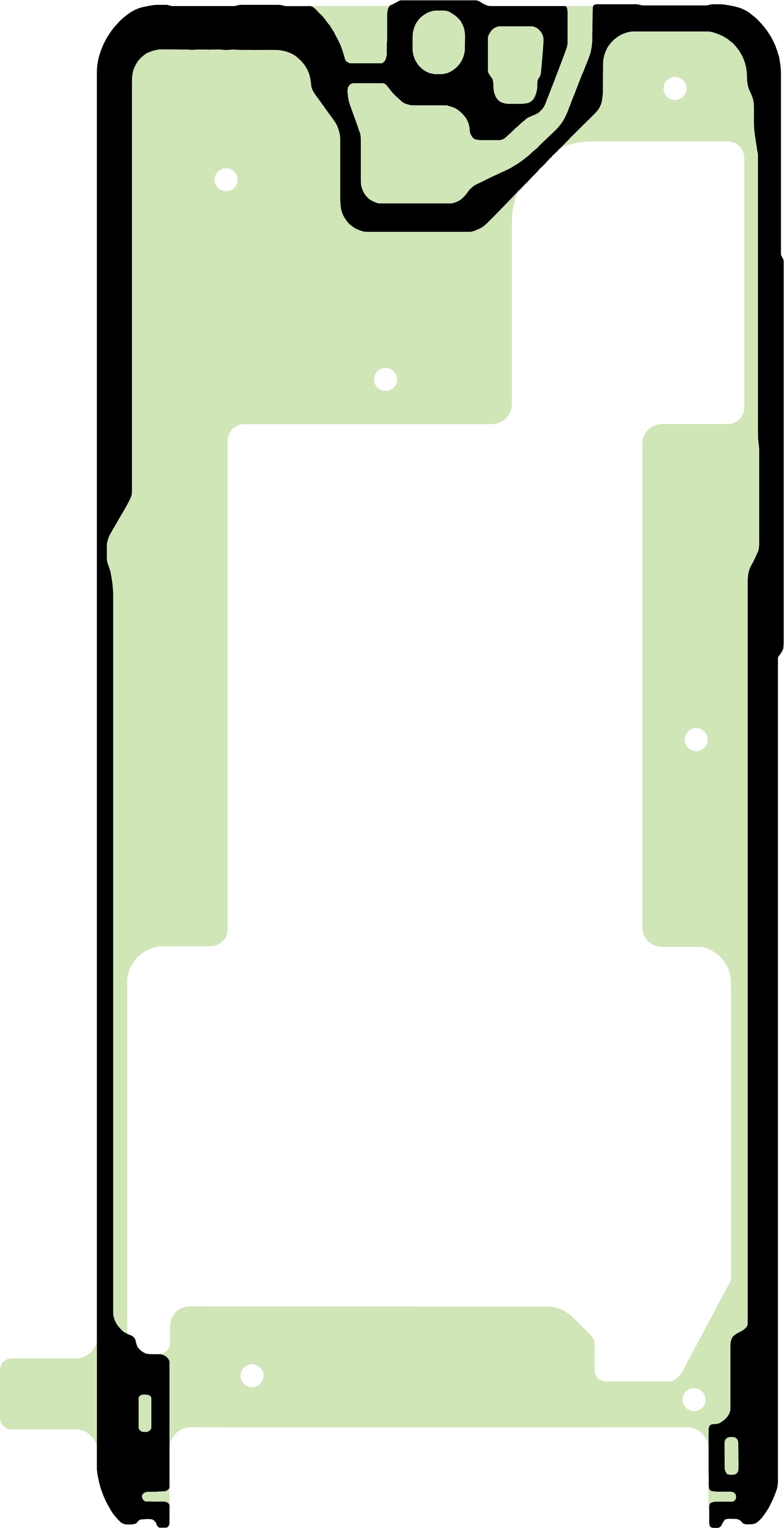 Adhesivo Display Samsung Galaxy S20+ 5G G986 / S20+ G985, Service Pack GH02-19782A