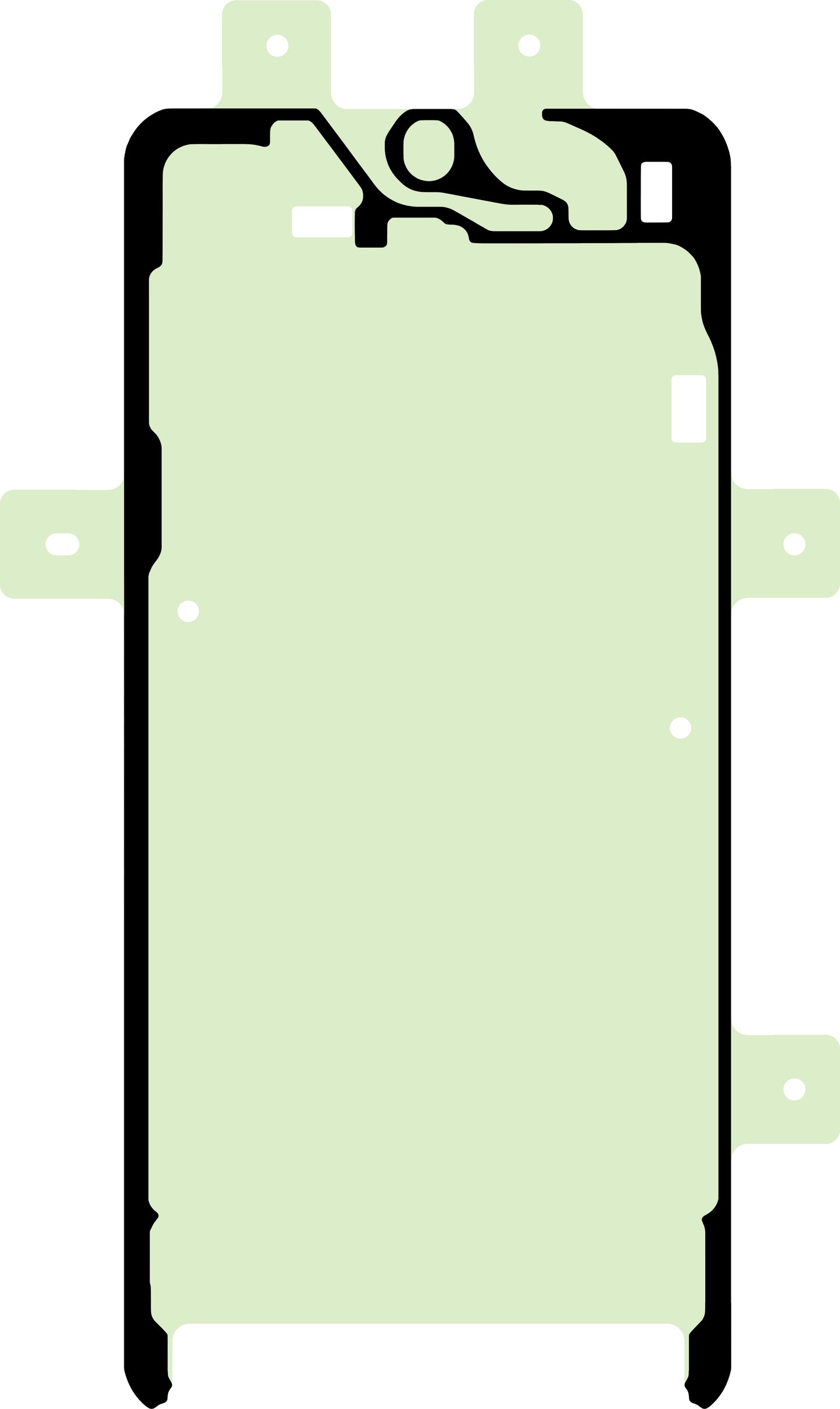 Adhesivo Display Samsung Galaxy S24 S921, Service Pack GH81-24812A