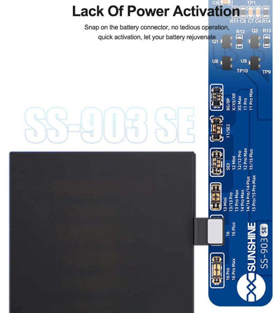 Cargador de placa Sunshine SS-903 SE para Apple iPhone 8 - 16 Series