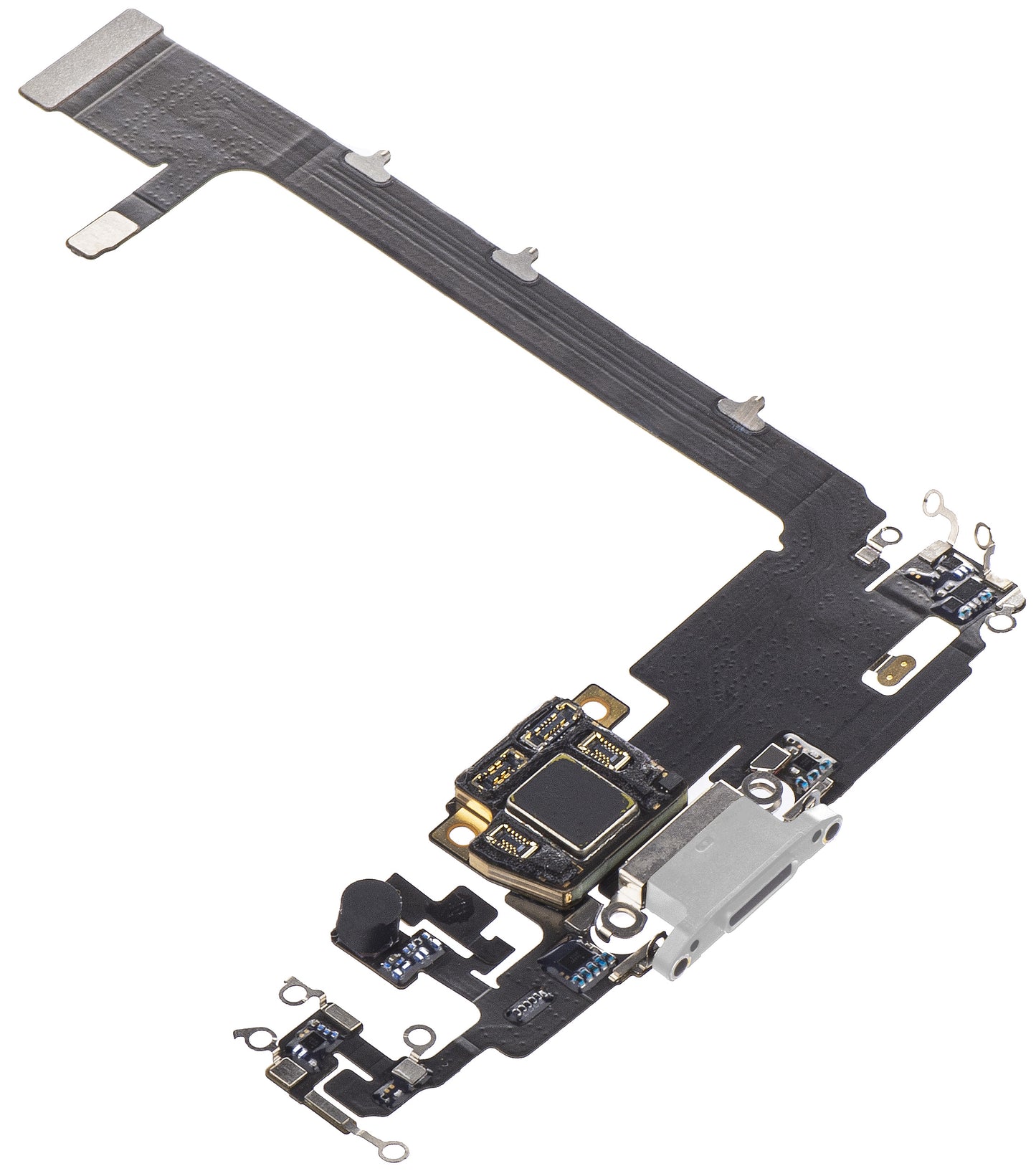 Cinta con conector de carga/datos - Micrófono Apple iPhone 11 Pro Max, Plateado