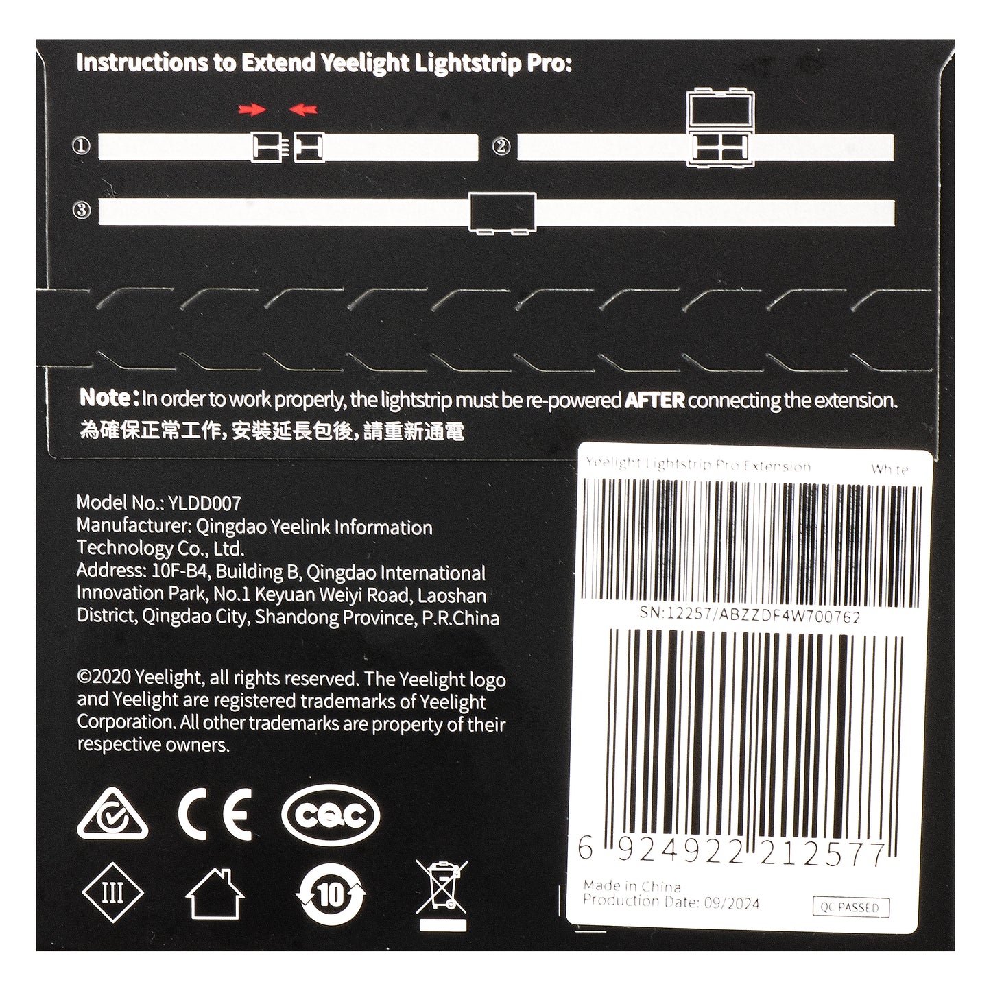 Banda Led Yeelight Pro, Extensión, RGB, 1m YLDD07