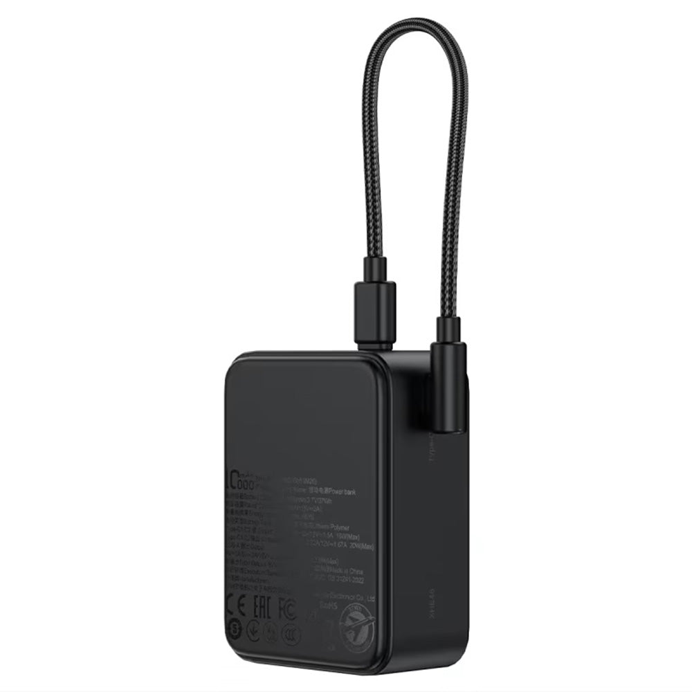 Batería Externa Acefast M28, 10000mAh, 22.5W, QC + PD, 1 x USB-A - 2 x USB-C, Negra