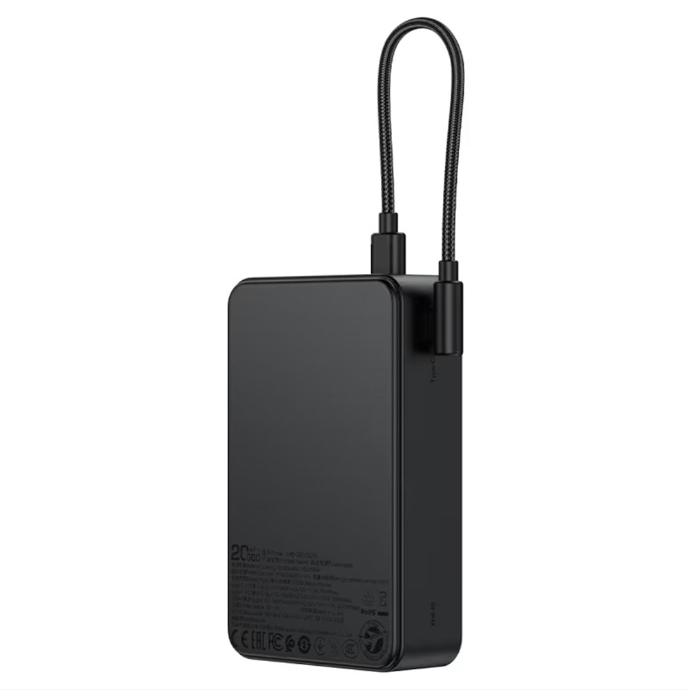 Batería Externa Acefast M29, 20000mAh, 22.5W, QC + PD, 1 x USB-A - 2 x USB-C, Negra