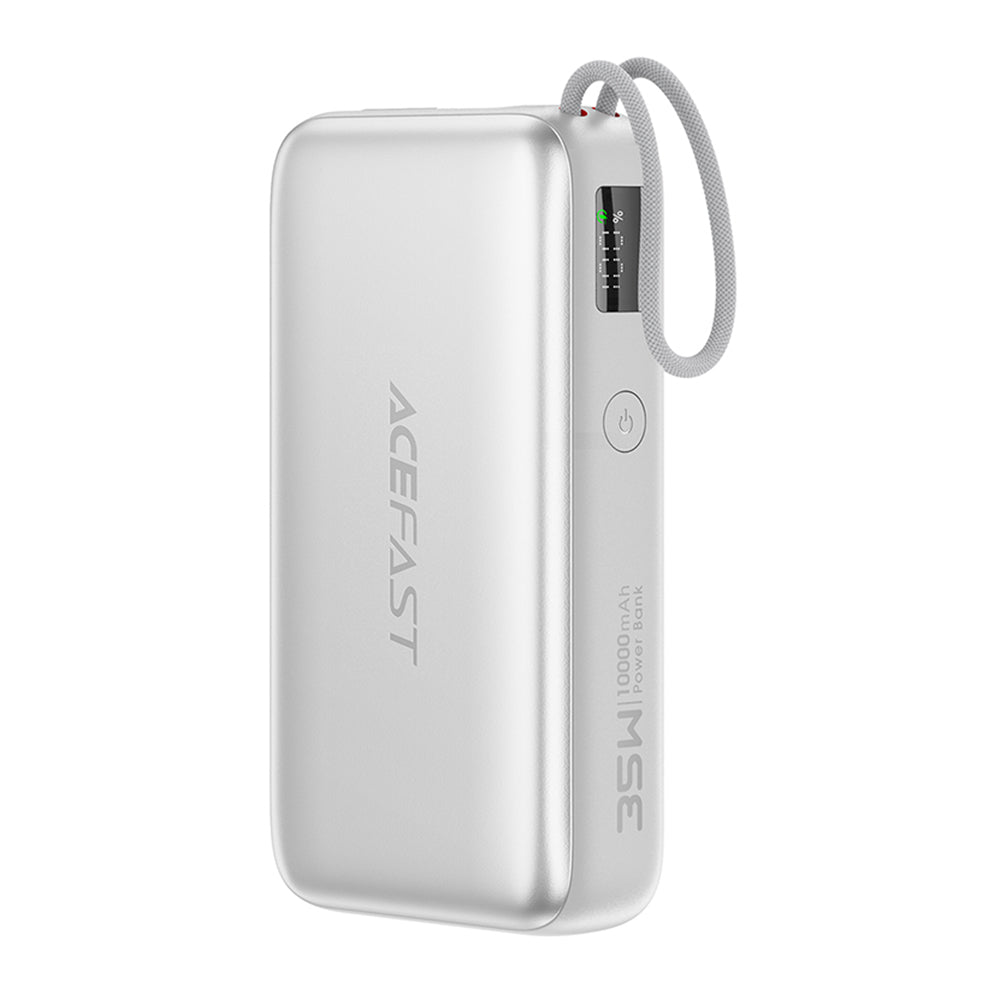 Batería Externa Acefast M32, 10000mAh, 35W, PD, 2 x USB-C, Plateada