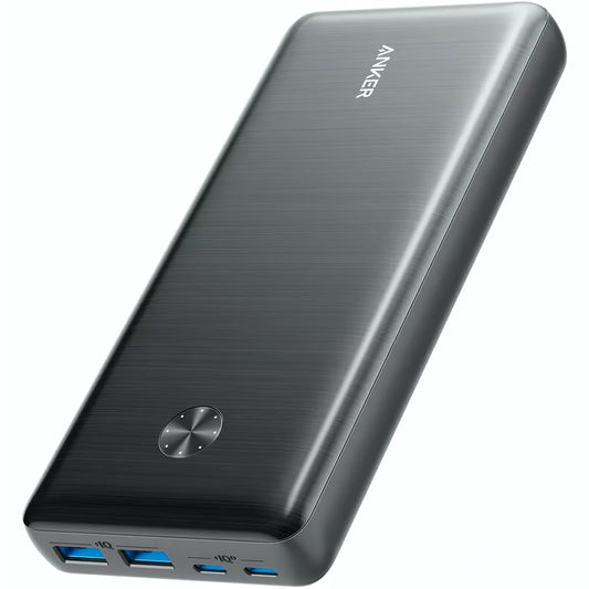 Batería externa Anker PowerCore III Elite, 25600mAh, 87W, QC + PD, 2 x USB-A - 2 x USB-C, Negro A1291H11