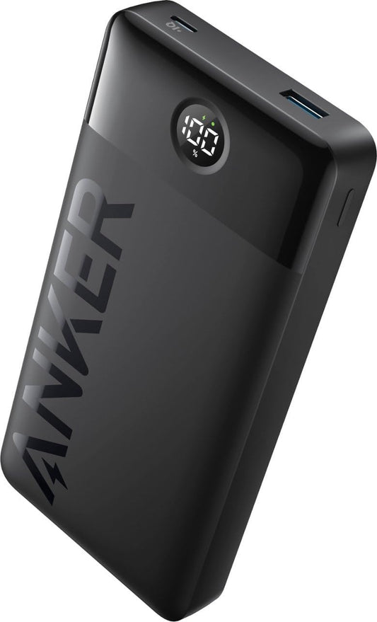 Batería externa Anker PowerCore 326, 20000mAh, 15W, 1 x USB-A - 1 x USB-C, Negro A1367G11
