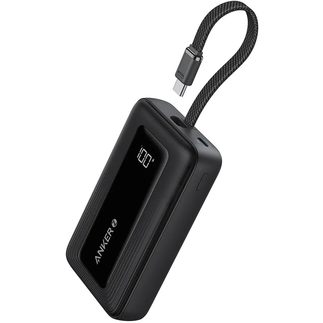Batería externa Anker Zolo, 10000mAh, 30W, QC + PD, 1 x USB-A - 2 x USB-C, Negro
