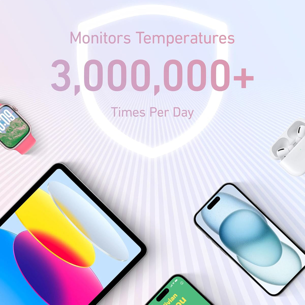 Anker Zolo External Battery, 20000mAh, 30W, QC + PD, 1 x USB-A - 2 x USB-C, Blue A1689031