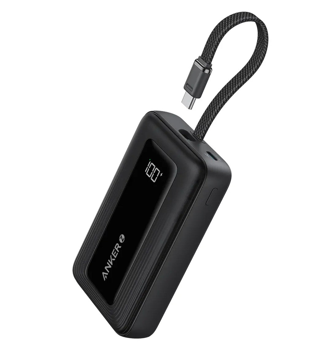 Batería Externa Anker Zolo, 10000mAh, 30W, QC + PD, 1 x USB-A - 2 x USB-C, Negra A1688H11