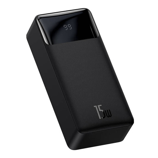 Batería externa Baseus Bipow, 30000mAh, 15W, 1 x USB-C - 2 x USB-A, Negro PPBD05050201