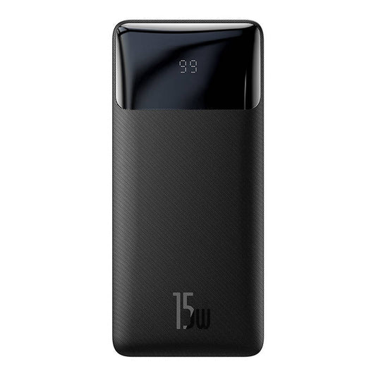 Batería externa Baseus Bipow, 30000mAh, 15W, 1 x USB-C - 2 x USB-A, Negro PPBD05050201