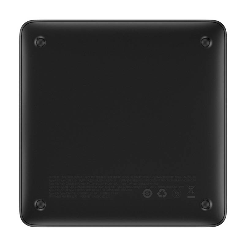 Batería Externa Baseus Blade HD, 20000mAh, 100W, QC + PD, 2 x USB-A - 2 x USB-C, Negra PPBL000301