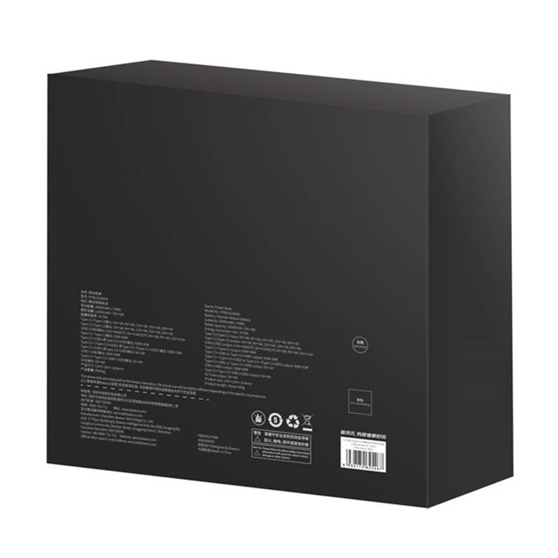 Batería Externa Baseus Blade HD, 20000mAh, 100W, QC + PD, 2 x USB-A - 2 x USB-C, Negra PPBL000301