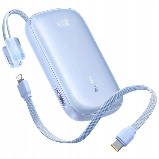 Batería Externa Baseus EnerFill FC21 Qpow 3 Ultra, 10000mAh, 22.5W, QC + PD, 1 x USB-A - 1 x USB-C, Azul E0027L03