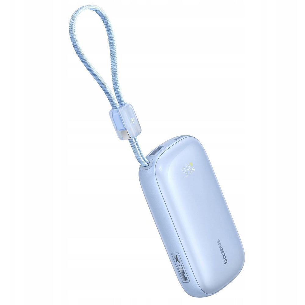 Batería Externa Baseus EnerFill FC21 Qpow 3 Ultra, 10000mAh, 22.5W, QC + PD, 1 x USB-A - 1 x USB-C, Azul E0027L03