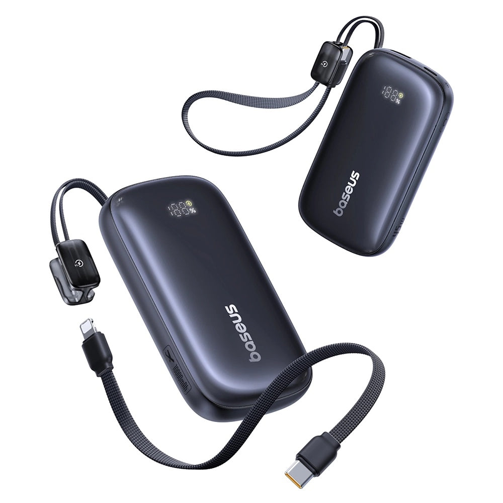Batería Externa Baseus EnerFill FC21 Qpow 3 Ultra, 10000mAh, 45W, QC + PD, 1 x USB-A - 1 x USB-C, Negra E0027Q00