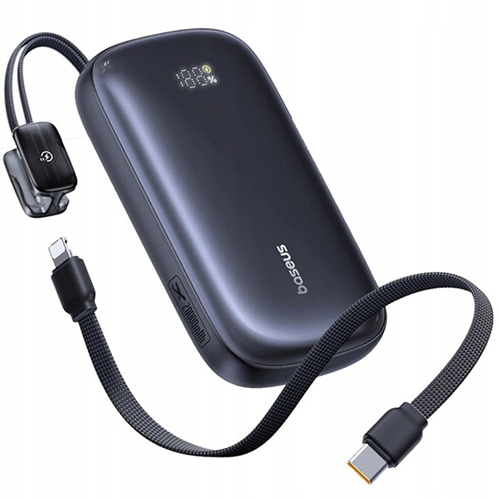 Batería Externa Baseus EnerFill FC21 Qpow 3 Ultra, 20000mAh, 22.5W, QC + PD, 1 x USB-A - 1 x USB-C, Negra E0027M00