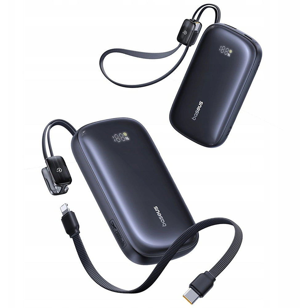 Batería Externa Baseus EnerFill FC21 Qpow 3 Ultra, 20000mAh, 22.5W, QC + PD, 1 x USB-A - 1 x USB-C, Negra E0027M00