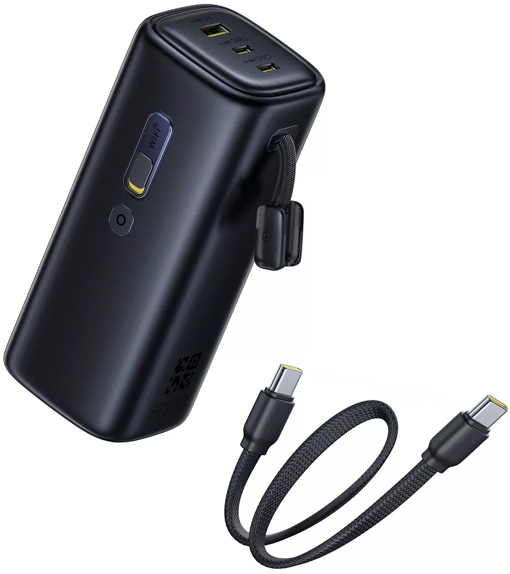 Batería Externa Baseus EnerGeek GX11, 20000mAh, 67W, QC + PD, 1 x USB-A - 2 x USB-C, Negra E0025701