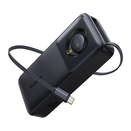 Batería Externa Baseus Free2Pull, 20000mAh, 65W, PD, 1 x USB-C, Negra P10073700123-00
