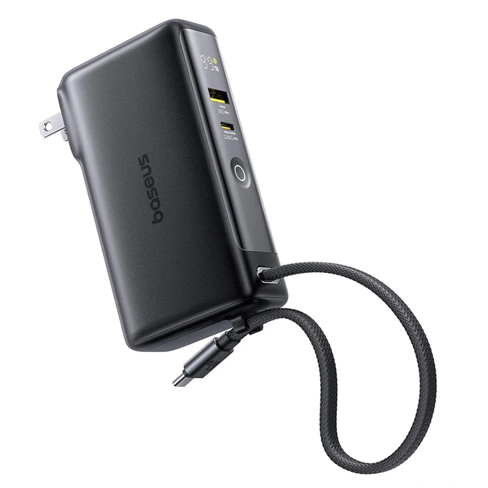 Batería Externa Baseus Nomos NT11 Omni US, 10000mAh, 67W, QC + PD, 1 x USB-A - 2 x USB-C, Negra P10078807123-00