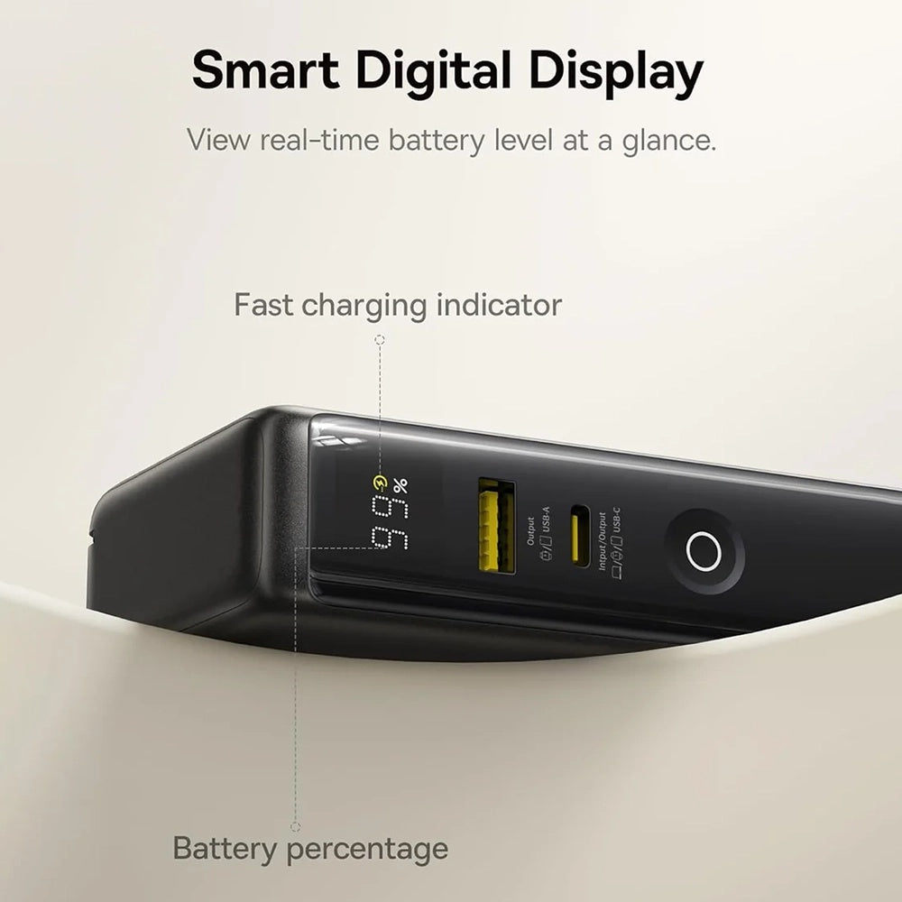 Batería Externa Baseus Nomos NT11 Omni US, 10000mAh, 67W, QC + PD, 1 x USB-A - 2 x USB-C, Negra P10078807123-00
